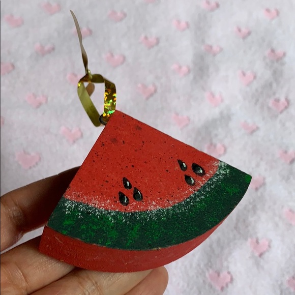 2.5” wooden block watermelon 🍉 ornament decor - Picture 4 of 8